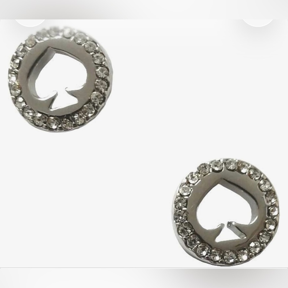 Kate Spade Silver Stud Spade Earrings
